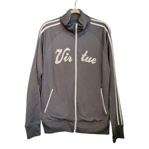 Guess Jacket Mens XL Gray Zip Up Virtue Long Sleeve All Weather Sportswear